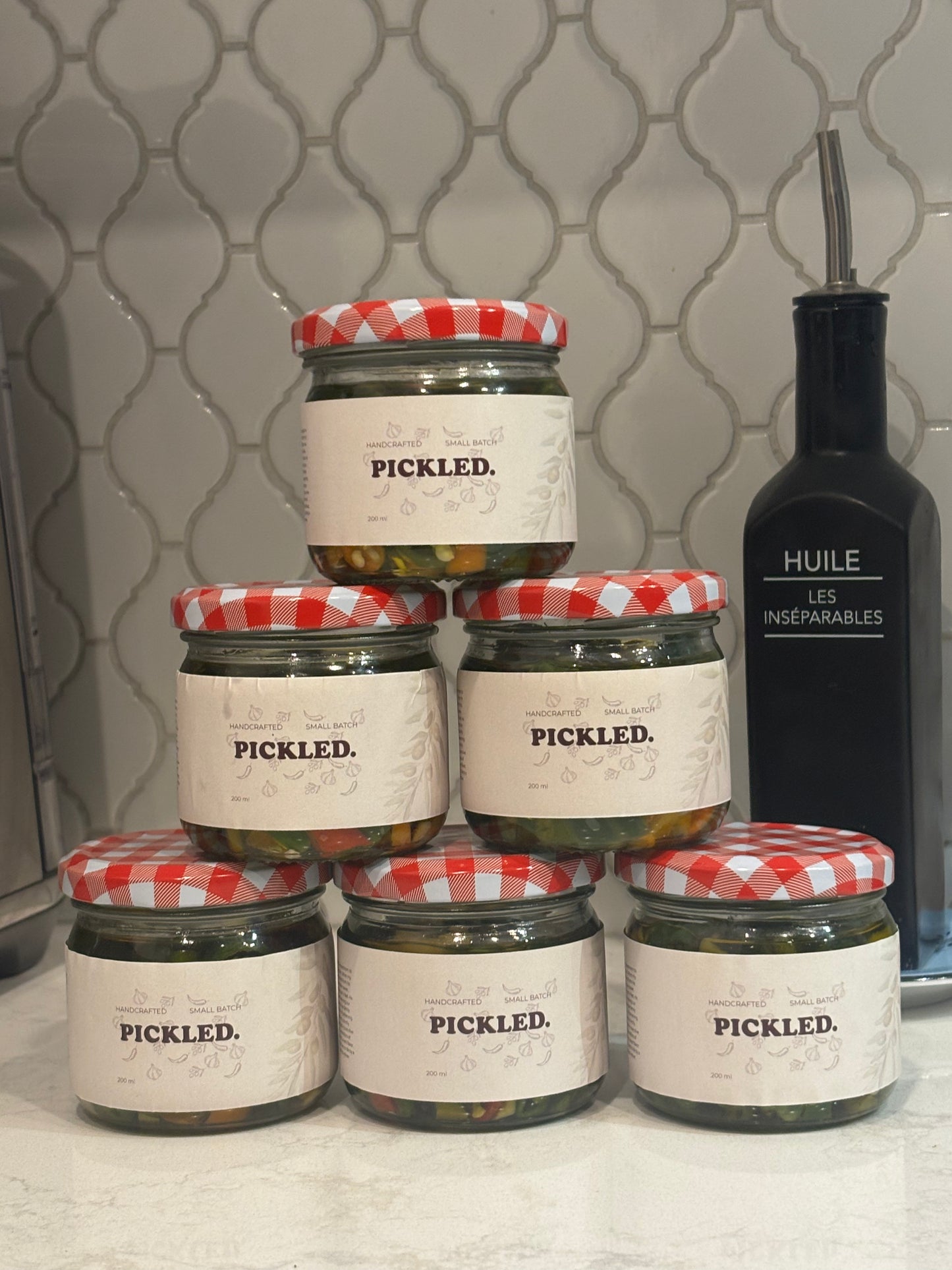 PICKLED. Artisan Chilis & Veggies in Olive Oil