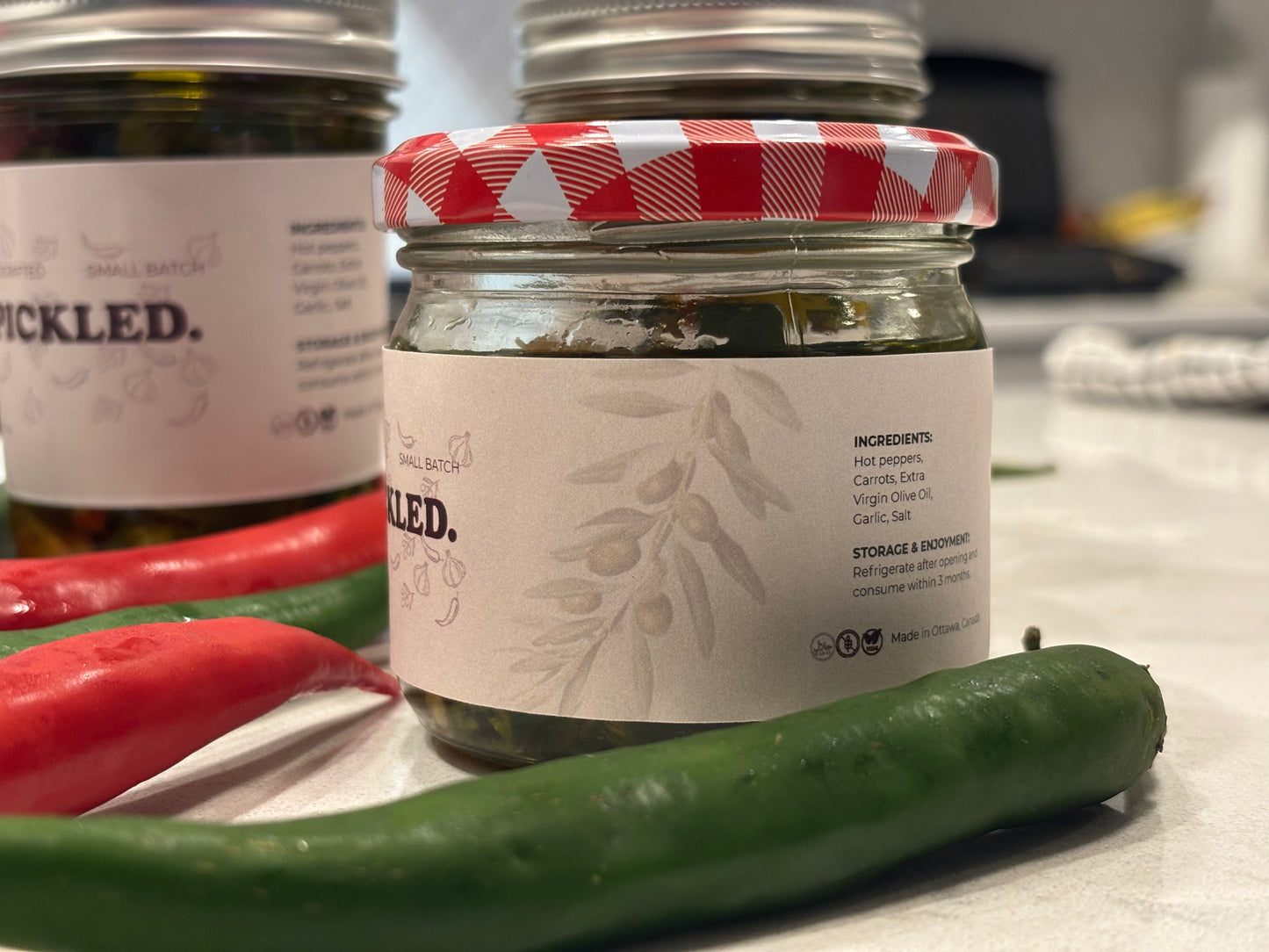 PICKLED. Artisan Chilis & Veggies in Olive Oil