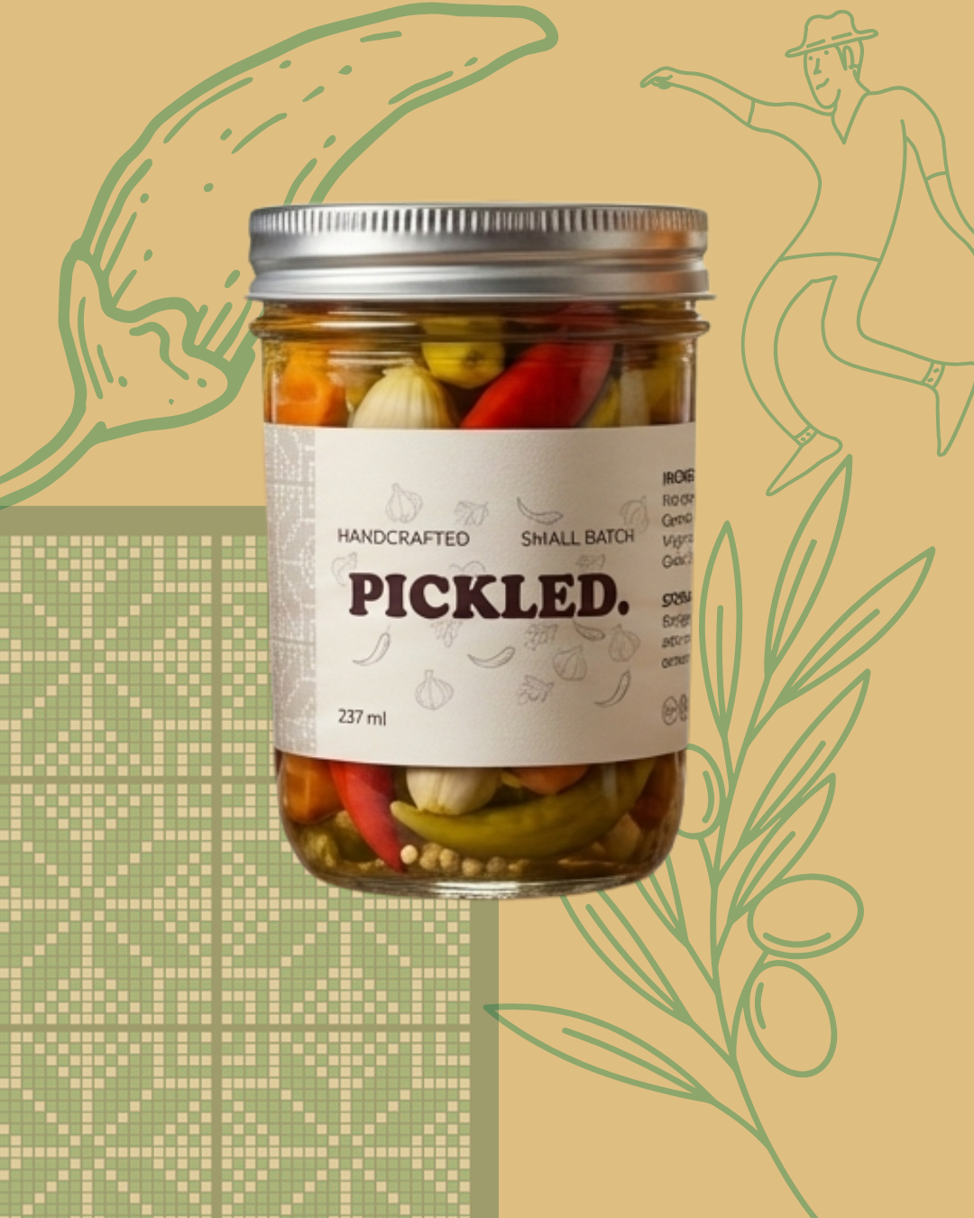 PICKLED. Artisan Chilis & Veggies in Olive Oil